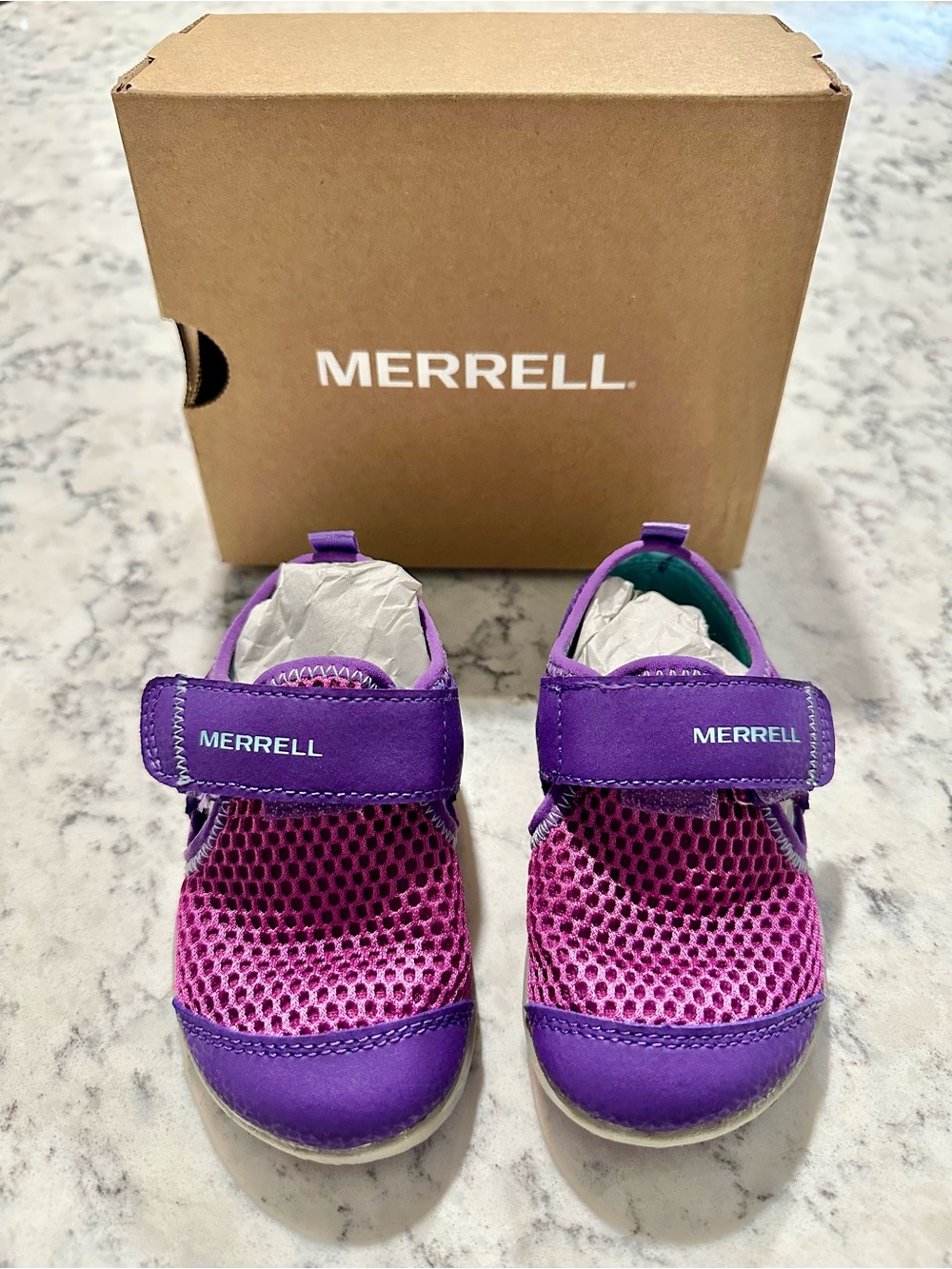 Merrell Girls' BARE STEPS Sandal size 6W